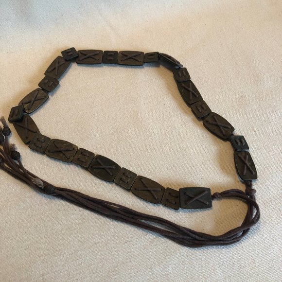 Boho Wooden Belt - Picture 1 of 7